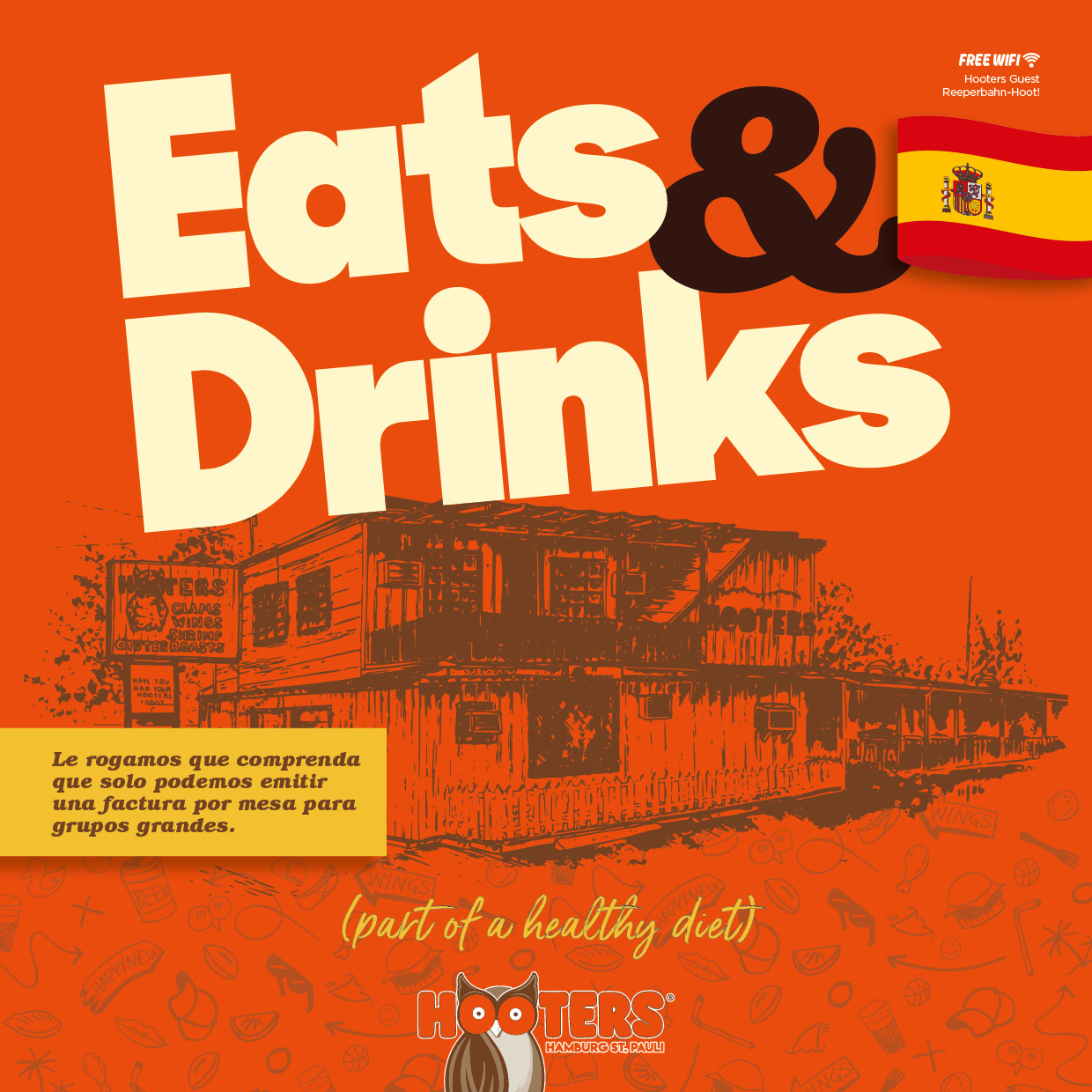 Hooters Menu Espanol