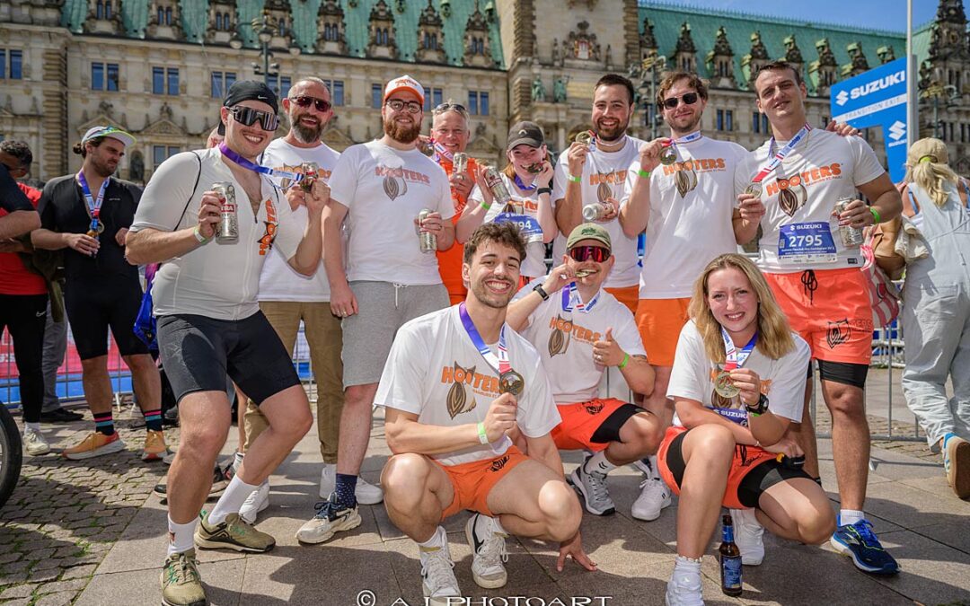 Hooters Dream-Team beim World Triathlon Hamburg